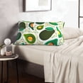 thumbnail image 6 of Fuzoiu Green Avocado Print Fuzzy Pillowcases, Super Soft Pillow Case Cover with Zipper for Bedroom, Sofa, Couch,Cozy Pillow Shams for All Seasons-20"x30", 6 of 6