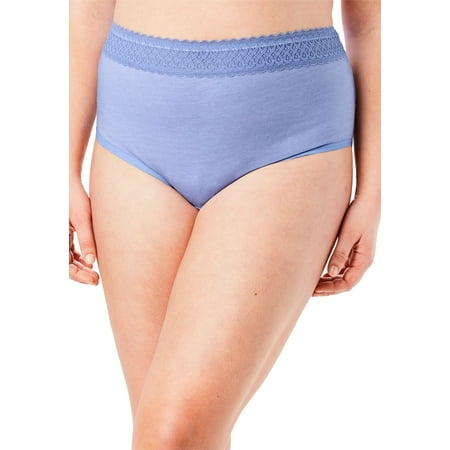 Comfort Choice Comfort Choice Plus Size 3 Pack Lace Waistband