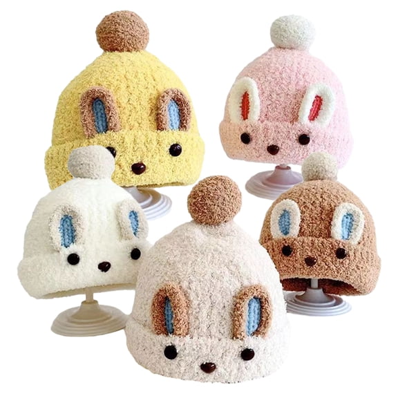 Esaierr 4-24M Newborn Cute Warm Caps for Boys Girls Winter Hat Comfortable Thickened Hat