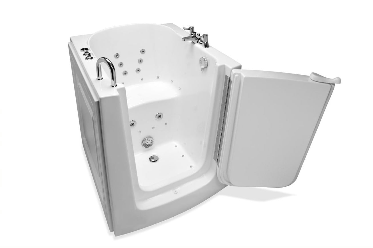 Energy Tubs Premium 31 In x 38 In Compact WalkIn Tub with Whirlpool Massage Right Hand Drain