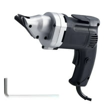KFFKFF Electric Metal Shear, 4.0-Amp Corded Sheet Cutter with Rotating Head, Adjustable Speed, Smooth Cutting for 18GA Galvanized Steel, 20 GA Stainless Steel, 2500 SPM