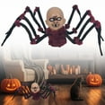 thumbnail image 2 of Human Head Crawling Spider-Halloween Decorations-Halloween Decoration Halloween Head Decoration Glowing Crawling Indoor and Outdoor Sound Effects, 2 of 9