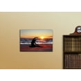 thumbnail image 2 of wall26 - Canvas Wall Art - Woman Practicing Yoga on The Beach at Sunset - Gallery Wrap Modern Home Art | Ready to Hang - 32x48 inches, 2 of 3