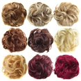 thumbnail image 4 of SPRING PARK Messy Hair Bun Hair Scrunchies Extension Curly Wavy Messy Synthetic Chignon for Women Updo Hairpiece, 4 of 7
