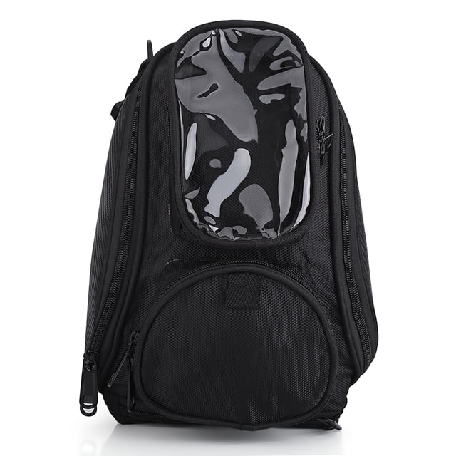 Bolsa para depósito de combustible y aceite para motocicleta, impermeable, magnética, resistente, color negro, universal