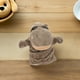 thumbnail image 4 of Marioneta de mano de hipopótamo: peluche suave, juguete interactivo educativo para niños, juegos, teatros, color marrón., 4 of 8