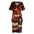 thumbnail image 3 of Vestido holgado con bolsillos de polilla Cecropia, ropa de mujer, vestido largo, vestidos elegantes para mujer, venta de vestidos de mujer, 3 of 6