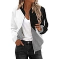 thumbnail image 3 of Bovemsi Bomber Jackets for Women Jacket 2025 Causal Zip Up Coats Long Sleeve Stand Collar Fall Lightweight Outerwear Tops Light Jackets, 3 of 6