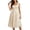 Beige, variant on Women's Square Neck Puff Sleeve Midi Dresses Floral Print Embroidered Tulle A-Line Dresses for Wedding Guest Party