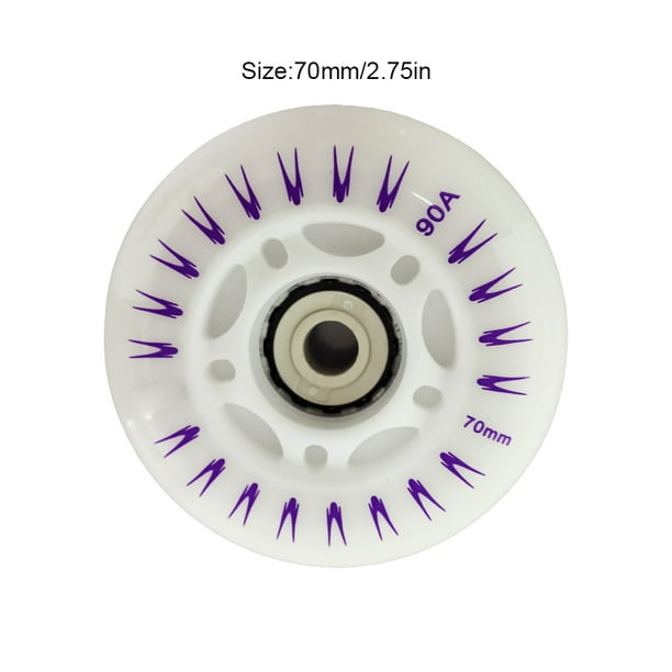 VONKY 4 Pieces Rollers Skates Wheels LED Lighting PU Skating Flashing