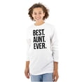 thumbnail image 3 of Best Aunt Ever Cute Favorite Auntie Women's Long Sleeve T Shirt Brisco Brands L, 3 of 6