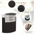 thumbnail image 6 of Costway Corner Bamboo Hamper Laundry Basket Washing Cloth Bin Storage Bag Lid Black, 6 of 10
