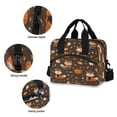 thumbnail image 5 of Insulated Crossbody Lunch Bag 10L Lunch Tote with Adjustable Shoulder Strap for Work Office Picnic Cute Foxes in Cute Costumes, 5 of 6