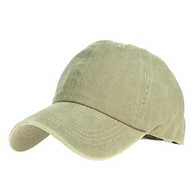 Explosions Washed Old Light Plate Baseball Cap Solid Color Cap Female Couple Men and Women Pure Cotton Light Plate Sun Hat
