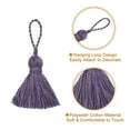thumbnail image 3 of Uxcell 10Pack 3" Bookmark Tassels with Loop for DIY Crafts Accessory, Dark Purple, 3 of 6