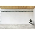 thumbnail image 3 of Dundee Deco's Peel and Stick Wallpaper Border - Damask Blue Beige Scrolls Wall Border Retro Design, 15 ft x 7 in, Self Adhesive, 3 of 6