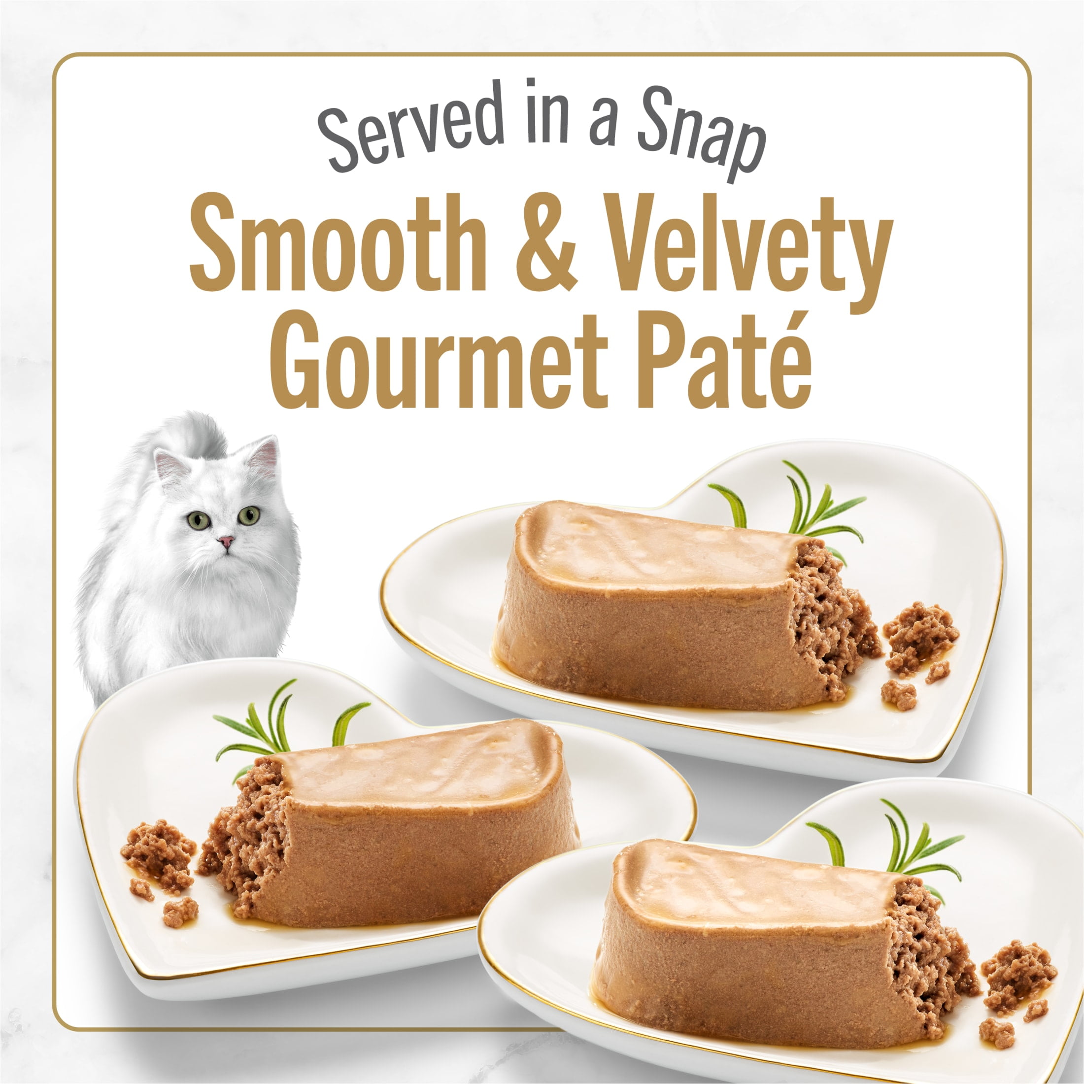 Purina Fancy Feast Petites Kitten Food, Wet Cat Food, Pate Collection, 48 Entrees, 1.4 oz Tubs