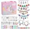 thumbnail image 1 of Kit de creación de pulseras con dijes Emibele para niñas de 8 a 12 años con 87 piezas, 1 of 7