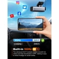 thumbnail image 4 of Cámara Dash Cam 4K Frontal con WiFi 5G Integrado Tarjeta de 64GB Incluida Visión Nocturna Superior Grabación en Bucle Sensor G y Monitor de Estacionamiento 24H Soporta hasta 256GB, 4 of 7