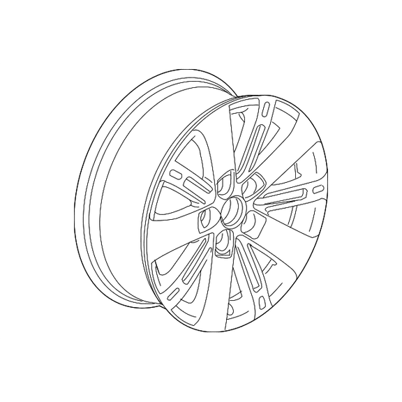 Genuine GM Wheel, Alloy 22863506