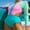 Green, variant on Sociala Backless One Piece Rashguard for Womens Tie Back Swimwear