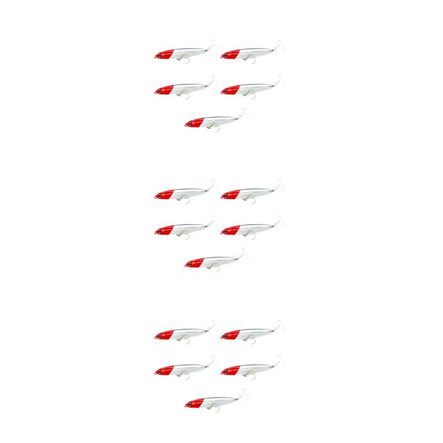 Greeniant Paquete de 5 cebos de pesca de plástico Crankbait agua salada agua dulce agua de mar portátil señuelos de mar accesorios para Type1 NO1