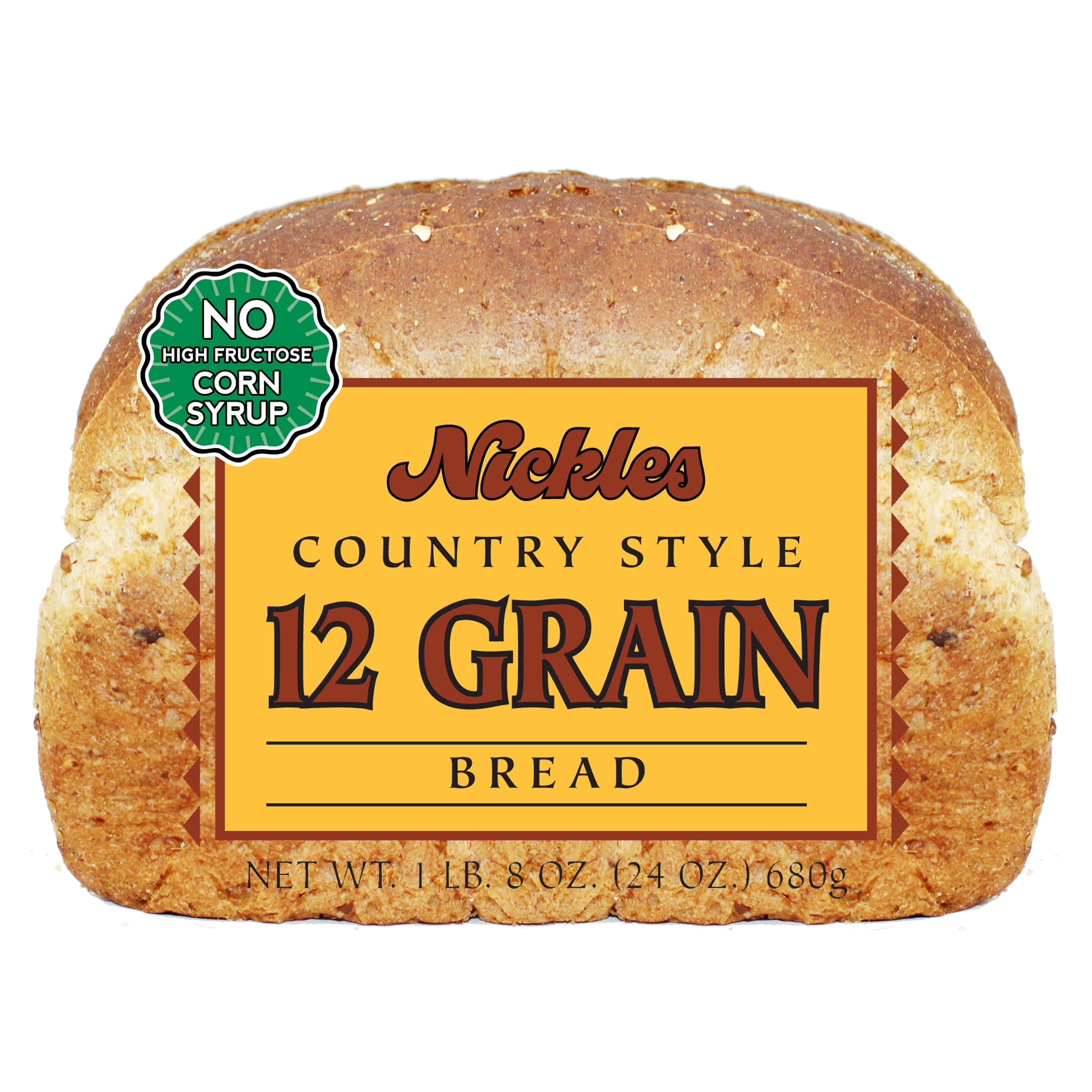 Nickles Bakery Country Style 12 Grain Bread, 24-ounce Laof.