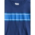 thumbnail image 2 of Wonder Nation Boys Chest Striped Tee with Long Sleeves, Sizes 4-18, 2 of 3