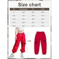 thumbnail image 6 of Rolanko Girls Cargo Pants for Kids Loose Streetwear Hip Hop Dance, 6 of 6