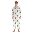 thumbnail image 5 of Adult Christmas Onesie Cute Cat and Heart Shape Adult Zipper One-Piece Pajamas Unisex Pajamas with Pockets, 5 of 6