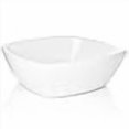 thumbnail image 3 of Miligoré 16" x 16" Flared Square White Ceramic Vessel Sink - Modern Above Counter Bathroom Vanity Bowl, 3 of 4