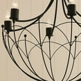 thumbnail image 4 of Kichler 52462 Topiary 6 Light 28" Wide Taper Candle Chandelier - Black, 4 of 11