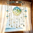 thumbnail image 6 of SLYNSHome Sea Themed Fish Wind Chime, 11.8 Inch Colorful Acrylic Suncatcher, Hanging Crystal Reflector for Window Yard, Outdoor Porch Balcony Decor, Beach Lover Gift, 6 of 6
