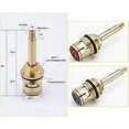 thumbnail image 2 of 2Pcs Brass Ceramic Faucet Valves Replacement Faucet Cartridges(Red+Blue), 2 of 4