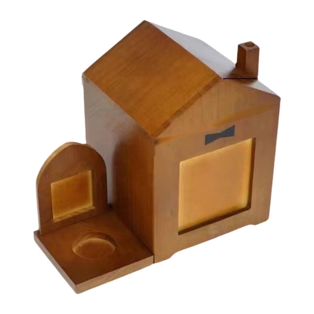 conmemorativa para mascotas,Urnas para cenizas de perros,Recuerdo de madera funeraria con marco de fotos,Recuerdo conmemorativo, de cremación