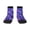 2 Black-1, variant on blue Skull purple flower1 Pattern Quarter Crew Socks,Toe Seamed Ankle Socks,Cotton Cushioned Breathable Athletic Crew Sports Socks