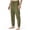 Army Green, variant on HUPOM Chino Pants For Men Pants For Men Chinos Mid Waist Rise Full Straight-Leg Army Green 2XL