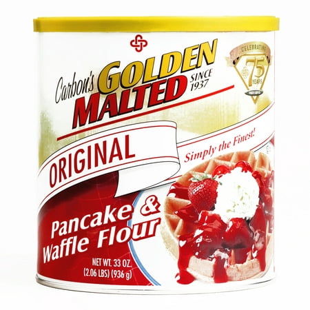 Carbon's Golden Malted Pancake & Waffle Flour 33 oz each (1 Item Per Order, not per