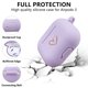 thumbnail image 2 of Aiiekz Compatible Con Airpods 3 Funda 2021 Funda De Silicona Suave Con Patrón De Corazón Dorado Para Airpods Funda De 3ª Generación Con Lindo Llavero De Mariposa Para Niñas Y Mujeres (Púrpura), 2 of 5