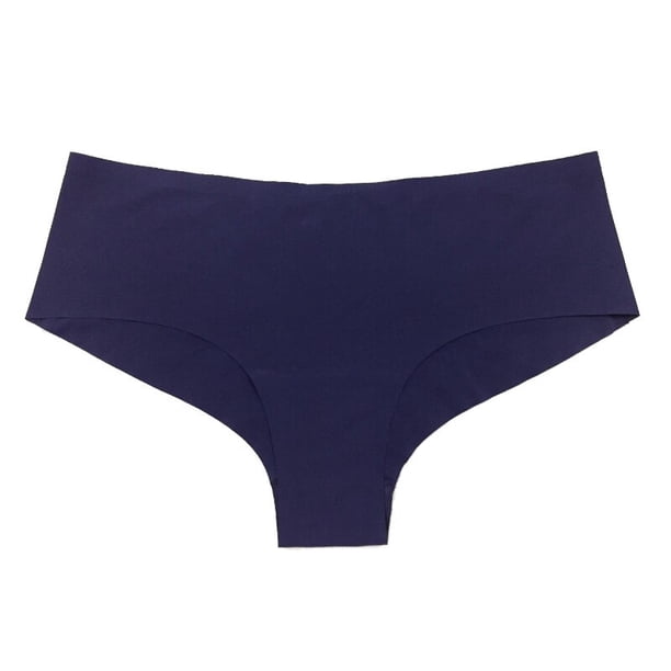 TrowBridge-bragas sólidas sin costuras para mujer, ropa interior Sexy de satén de seda de tiro medio, lencería deportiva transpirable