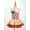 Red, variant on Alvivi Kids Girls Stripes Print Sequins Mesh Tutu Dress Dance Jumpsuit 4-16