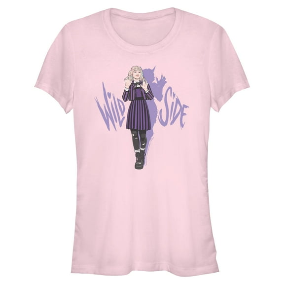 Juniors Wednesday Enid Wild Side Pose T Shirt