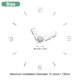 thumbnail image 3 of Uxcell 1-Pack Reloj de Pared 3D DIY, Reloj de Pared Sin Marco de 51" con 4 Números de Espejo para el Hogar, Plateado, 3 of 6