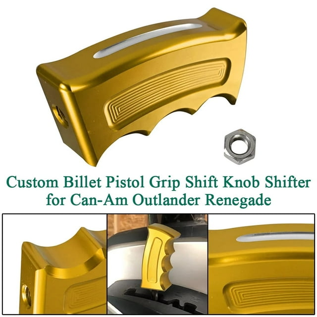 ALLTIMES Poignée de Pistolet Personnalisée pour Can-Am Outlander Renegade, Or CNC 6061 Aluminium