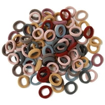 100Pcs Seamless Cotton Hair Bands Elastics Hair Ties Diameter 1 inch Ponytail Holders for Girl Toddler Baby Thin Hair