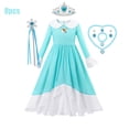 thumbnail image 3 of Disfraz de princesa Rosalina para niña, ropa de Cosplay para fiesta de carnaval, vestido de cumpleaños, traje de juego con tema de Margarita, 2024, 3 of 5
