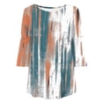 thumbnail image 5 of Plus Size Tops for Women 3/4 Sleeve Loose Shirts to Wear with Leggings Summer Fall 2026 Clothes, 5 of 6