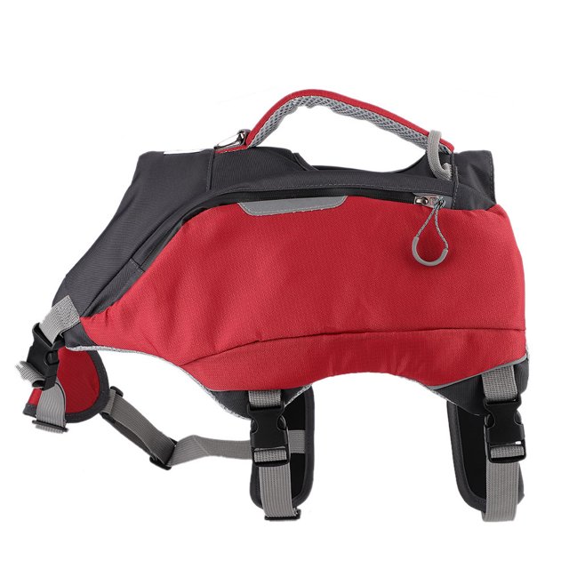 Dog Saddle Bag,Dog Backpack 2 in Dog Life Jacket Dog Travel Pack True Excellence