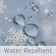thumbnail image 5 of Blue Snowflake Shower Curtain 72Wx72L Inch White Snowflakes Pattern Christmas Neon Light Blue Winter Snowy Shower Curtain Waterproof Fabric for Bathroom Decorative, 5 of 6