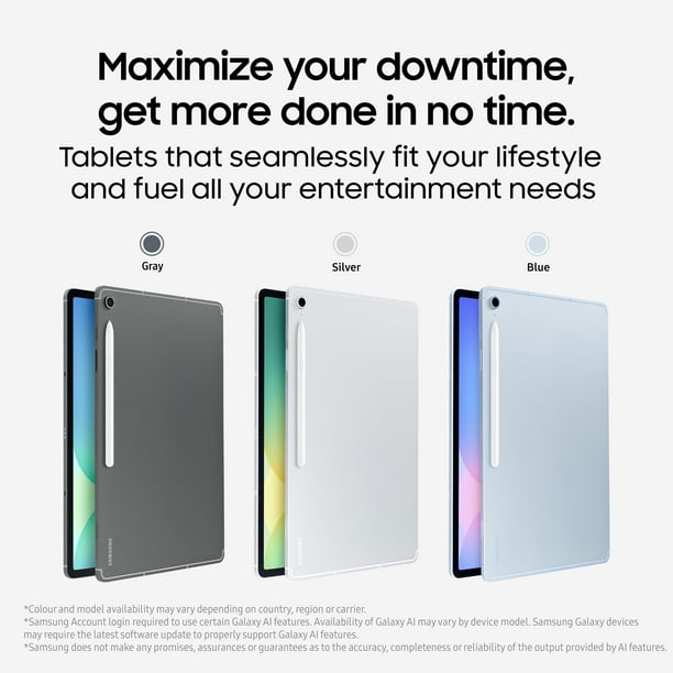 Samsung Galaxy Tab S10 FE, 12GB+256GB, Gray, Galaxy Tab S10 FE